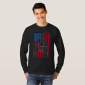 Taekwondo  American Flag Taekwondo  Patriotic T-shirt (Voorkant volledig)