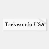 Taekwondo Amerikaanse Bumpersticker (Voorkant)
