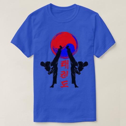 taekwondo badge black high - trap koreaanse krijgs t-shirt (Design voorkant)