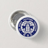 Taekwondo Badge Ronde Button 3,2 Cm (Voorkant /achterkant)