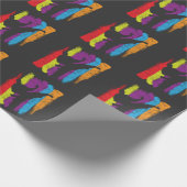 Taekwondo Belts Silhouette Karate Fighter Gift Cadeaupapier (Hoek)