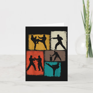 Taekwondo beoefenaar collage mannen kinderen coach kaart