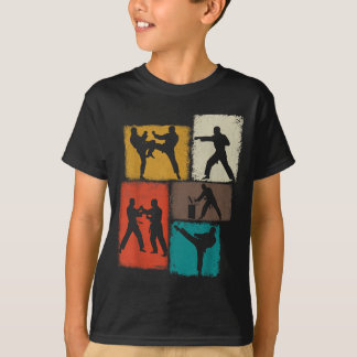 Taekwondo beoefenaar collage mannen kinderen coach t-shirt