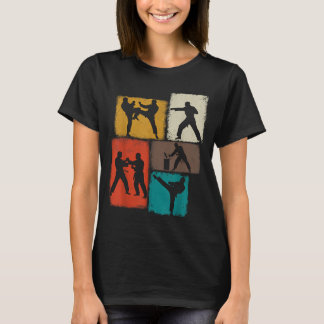 Taekwondo beoefenaar collage mannen kinderen coach t-shirt