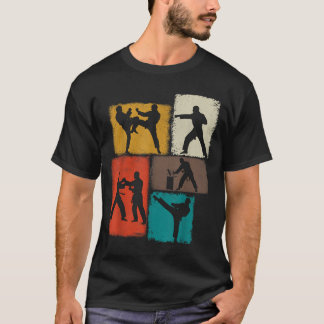 Taekwondo beoefenaar collage mannen kinderen coach t-shirt