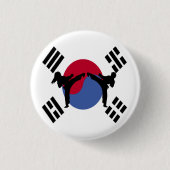 Taekwondo Boy en Girl Button (Voorkant)