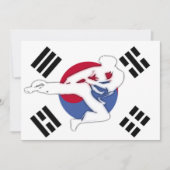 Taekwondo Boys Birthday Party Kaart (Voorkant)