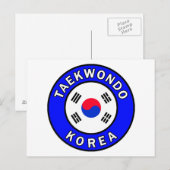 Taekwondo Briefkaart (Voorkant / Achterkant)