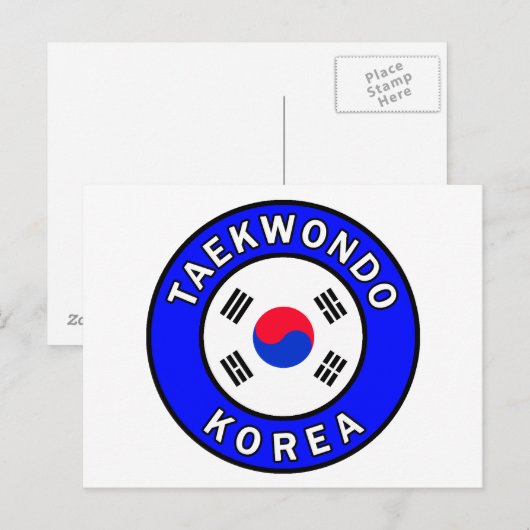Taekwondo Briefkaart (Voorkant / Achterkant)
