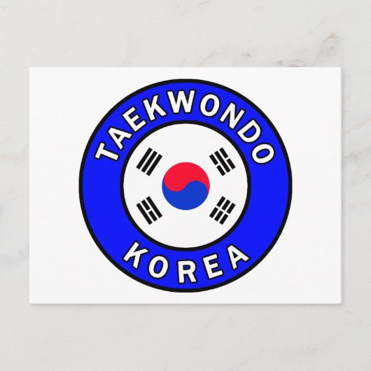 Taekwondo Briefkaart (Voorkant)