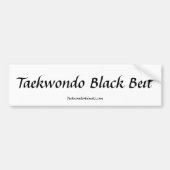 Taekwondo Bumpersticker (Voorkant)