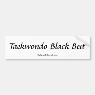 Taekwondo Bumpersticker