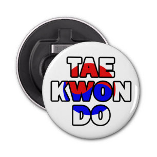 Taekwondo Button Flesopener