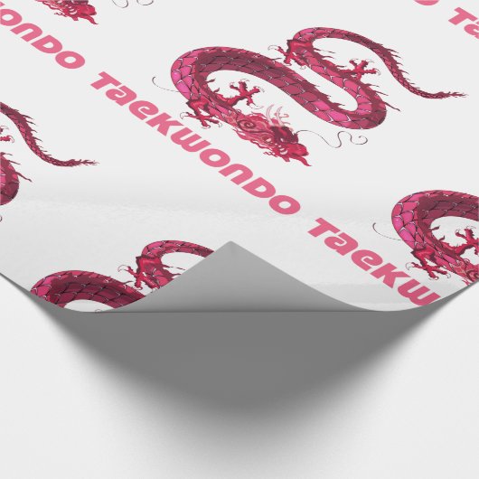 Taekwondo Cadeaupapier (Hoek)