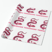 Taekwondo Cadeaupapier (Uitgerold)