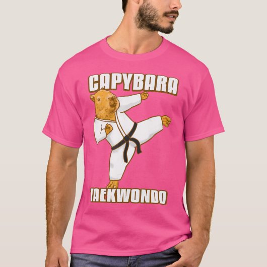 Taekwondo Capybara T-shirt (Voorkant)