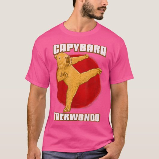 Taekwondo Capybara T-shirt (Voorkant)