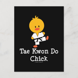 Taekwondo Chick Briefkaart