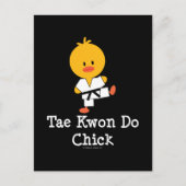 Taekwondo Chick Briefkaart (Voorkant)