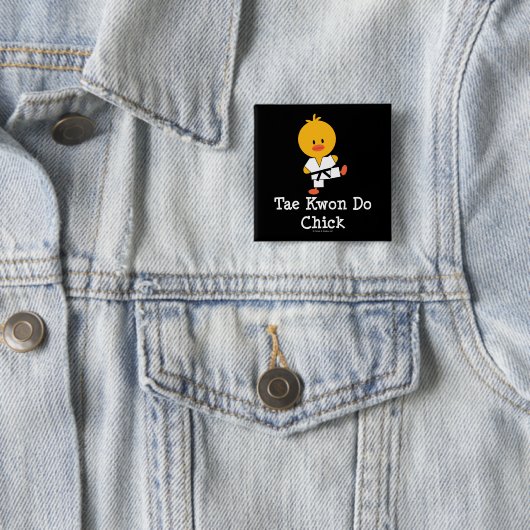 Taekwondo Chick Button (In situ)