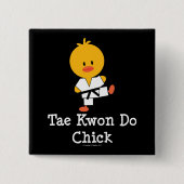 Taekwondo Chick Button (Voorkant)