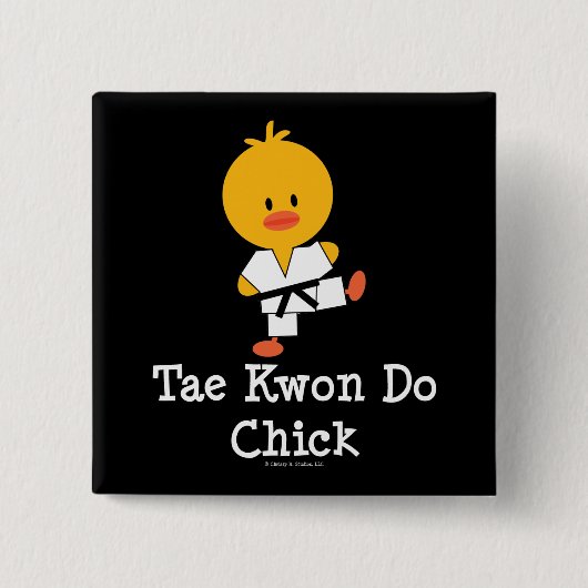 Taekwondo Chick Button (Voorkant)
