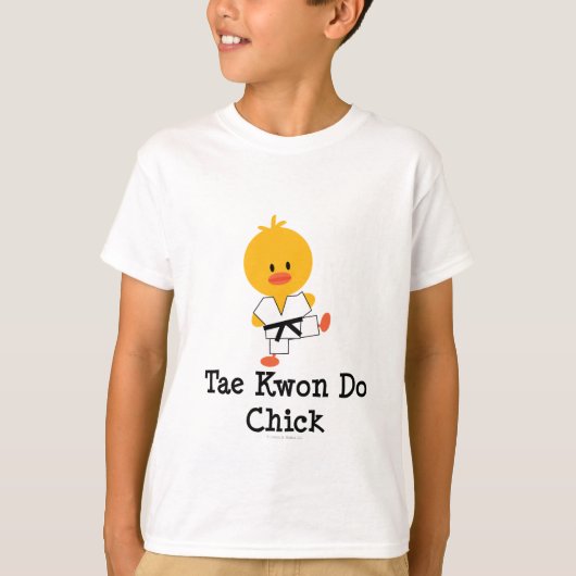 Taekwondo Chick Kinder T shirt (Voorkant)
