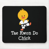 Taekwondo Chick Mousepad Muismat (Voorkant)
