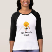 Taekwondo Chick Raglan T-shirt (Voorkant)