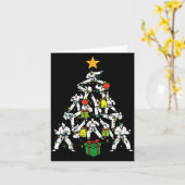 Taekwondo Christmas Tree Xmas Martial Arts Karate  Kaart (Gele Bloem)