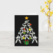 Taekwondo Christmas Tree Xmas Martial Arts Karate  Kaart (Gele Bloem)
