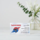 Taekwondo Coach - Martial Artist and Taegeuk Visitekaartje (Staand voorkant)