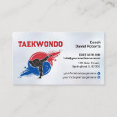 Taekwondo Coach - Martial Artist and Taegeuk Visitekaartje (Voorkant)