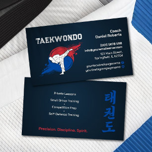 Taekwondo Coach - Martial Artist en Taegeuk Visitekaartje