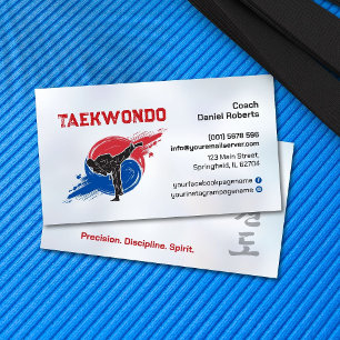 Taekwondo Coach - Martial Artist en Taegeuk Visitekaartje