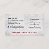 Taekwondo Coach - Taegeuk en Hangul symbool Visitekaartje (Achterkant)