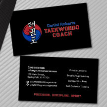 Taekwondo Coach - Taegeuk en Hangul-symbool