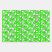 Taekwondo Cute Red Green Silver White Girly Inpakpapier Vel (Voorkant 3)