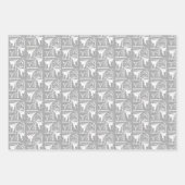 Taekwondo Cute Red Green Silver White Girly Inpakpapier Vel (Voorkant 2)