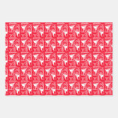 Taekwondo Cute Red Green Silver White Girly Inpakpapier Vel (Voorkant)