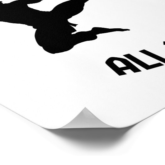 Taekwondo de hele dag poster (Hoek)