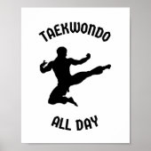 Taekwondo de hele dag poster (Voorkant)