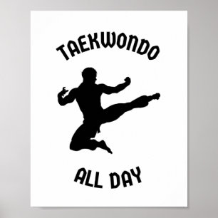 Taekwondo de hele dag poster