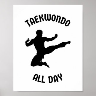 Taekwondo de hele dag poster