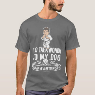 Taekwondo Dog grappig T-shirt