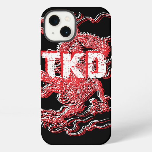 Taekwondo Draak iPhone Hoesje (Achterkant)