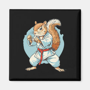 Taekwondo Eekhoorn Kung Fu Kickboksen Karate Marti Magneet