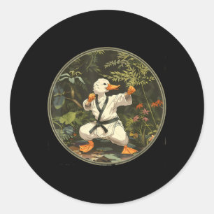 Taekwondo Eend Bos Judo Eend Eend Liefhebber Marti Ronde Sticker