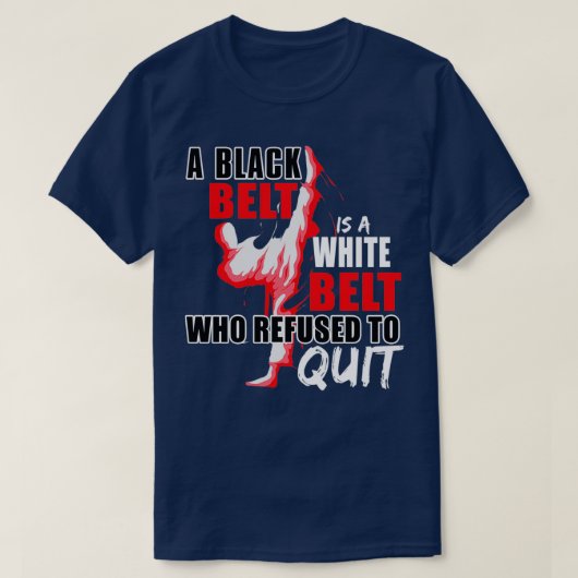 Taekwondo en Karate Blackbelt Martial Arts T-shirt (Design voorkant)