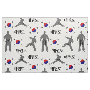 Taekwondo Fighter Martial Art 태 권 Zuid-Koreaan Stof
